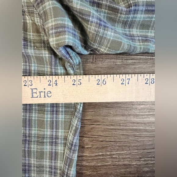 Polo Ralph Lauren Green Button Down Cotton McMeel Shirt L Vintage A25 - Picture 8 of 9